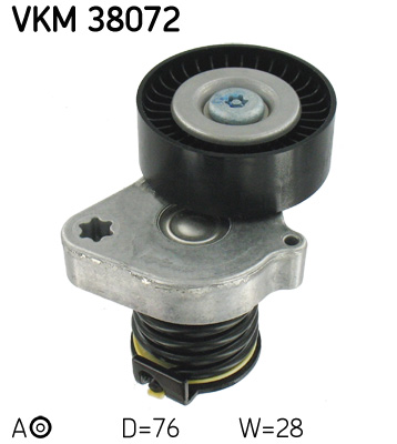 SKF VKM 38072 feszítőgörgő, hosszbordás szíj MERCEDES-BENZ