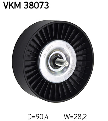 SKF VKM 38073 Szíjtárcsa/vezetőgörgő, hosszbordás szíj MERCEDES-BENZ MERCEDES-BENZ (BBDC)
