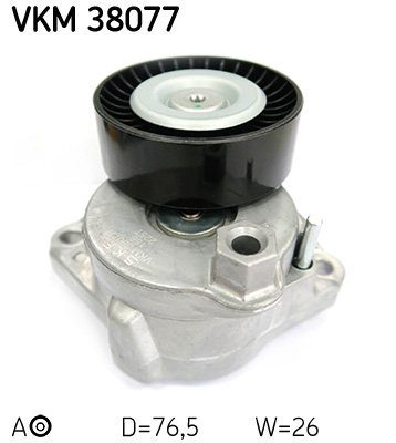 SKF VKM 38077 feszítőgörgő, hosszbordás szíj MERCEDES-BENZ