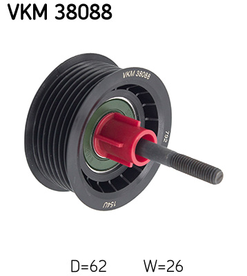 SKF VKM 38088 Szíjtárcsa/vezetőgörgő, hosszbordás szíj MERCEDES-BENZ