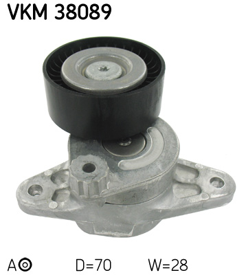 SKF VKM 38089 feszítőgörgő, hosszbordás szíj MERCEDES-BENZ