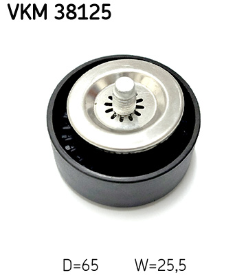 SKF VKM 38125 Szíjtárcsa/vezetőgörgő, hosszbordás szíj JEEP MERCEDES-BENZ