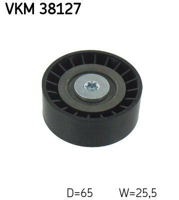 SKF VKM 38127 Szíjtárcsa/vezetőgörgő, hosszbordás szíj MERCEDES-BENZ