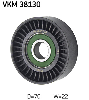 SKF VKM 38130 Szíjtárcsa/vezetőgörgő, hosszbordás szíj MERCEDES-BENZ