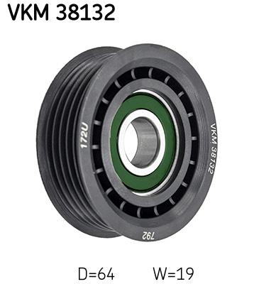 SKF VKM 38132 Szíjtárcsa/vezetőgörgő, hosszbordás szíj MERCEDES-BENZ