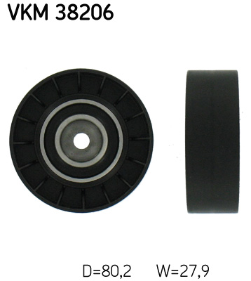 SKF VKM 38206 Szíjtárcsa/vezetőgörgő, hosszbordás szíj BMW