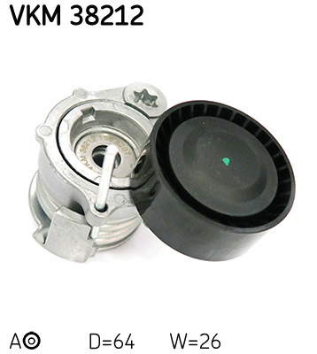 SKF VKM 38212 feszítőgörgő, hosszbordás szíj BMW