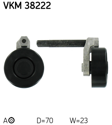 SKF VKM 38222 feszítőgörgő, hosszbordás szíj BMW