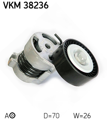 SKF VKM 38236 feszítőgörgő, hosszbordás szíj BMW BMW (BRILLIANCE)