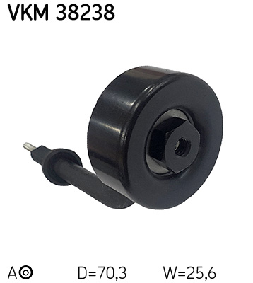SKF VKM 38238 feszítőgörgő, hosszbordás szíj BMW LAND ROVER MG OPEL ROVER