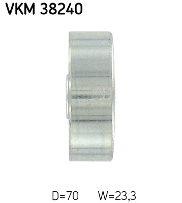 SKF VKM 38240 Szíjtárcsa/vezetőgörgő, hosszbordás szíj BMW LAND ROVER MG ROVER