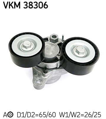 SKF VKM 38306 feszítőgörgő, hosszbordás szíj BMW