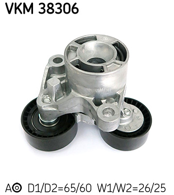 SKF VKM 38306 feszítőgörgő, hosszbordás szíj BMW
