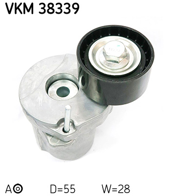 SKF VKM 38339 feszítőgörgő, hosszbordás szíj BMW