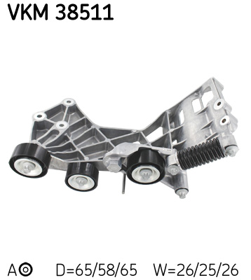 SKF VKM 38511 feszítőgörgő, hosszbordás szíj MERCEDES-BENZ