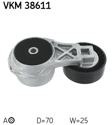 SKF VKM 38611 feszítőgörgő, hosszbordás szíj CHRYSLER DODGE JEEP