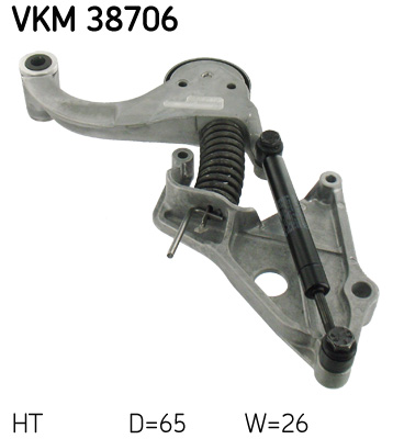 SKF VKM 38706 feszítőgörgő, hosszbordás szíj MINI