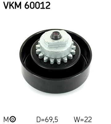 SKF VKM 60012 feszítőgörgő, hosszbordás szíj CHEVROLET