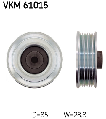SKF VKM 61015 Szíjtárcsa/vezetőgörgő, hosszbordás szíj TOYOTA