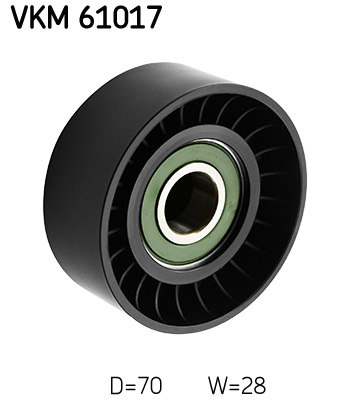 SKF VKM 61017 Szíjtárcsa/vezetőgörgő, hosszbordás szíj LEXUS TOYOTA