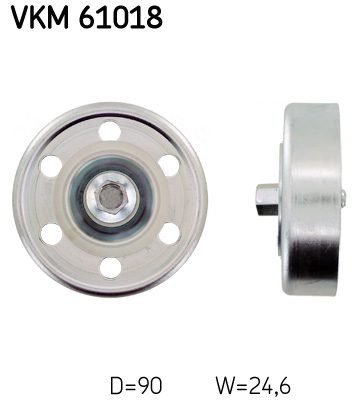 SKF VKM 61018 Szíjtárcsa/vezetőgörgő, hosszbordás szíj TOYOTA