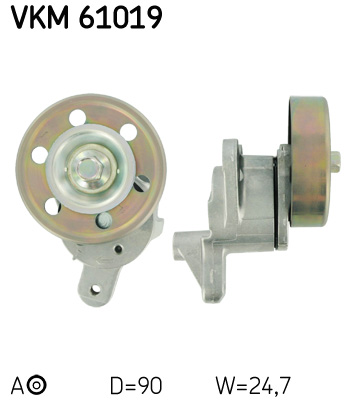 SKF VKM 61019 feszítőgörgő, hosszbordás szíj TOYOTA