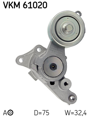 SKF VKM 61020 feszítőgörgő, hosszbordás szíj TOYOTA