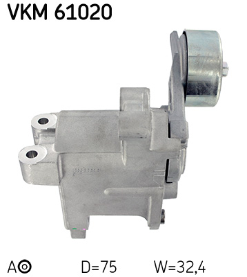SKF VKM 61020 feszítőgörgő, hosszbordás szíj TOYOTA