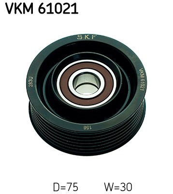 SKF VKM 61021 Szíjtárcsa/vezetőgörgő, hosszbordás szíj LEXUS TOYOTA