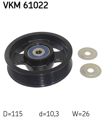 SKF VKM 61022 Szíjtárcsa/vezetőgörgő, hosszbordás szíj TOYOTA
