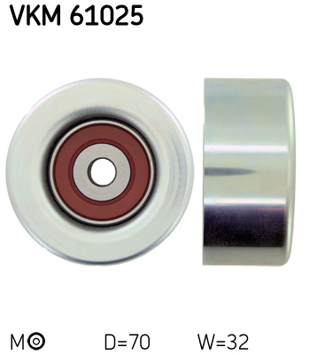 SKF VKM 61025 Szíjtárcsa/vezetőgörgő, hosszbordás szíj LEXUS TOYOTA
