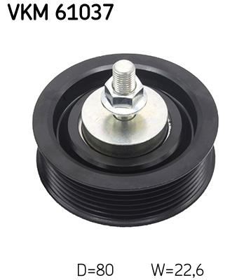 SKF VKM 61037 Szíjtárcsa/vezetőgörgő, hosszbordás szíj TOYOTA