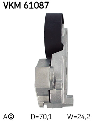 SKF VKM 61087 feszítőgörgő, hosszbordás szíj DAIHATSU TOYOTA