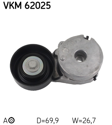 SKF VKM 62025 feszítőgörgő, hosszbordás szíj NISSAN RENAULT