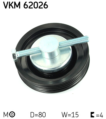SKF VKM 62026 feszítőgörgő, hosszbordás szíj NISSAN