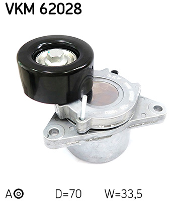 SKF VKM 62028 feszítőgörgő, hosszbordás szíj NISSAN
