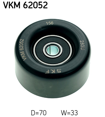 SKF VKM 62052 Szíjtárcsa/vezetőgörgő, hosszbordás szíj NISSAN