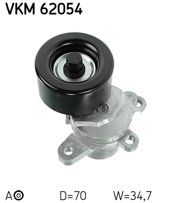 SKF VKM 62054 feszítőgörgő, hosszbordás szíj NISSAN
