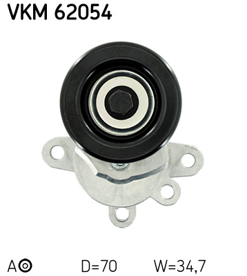 SKF VKM 62054 feszítőgörgő, hosszbordás szíj NISSAN