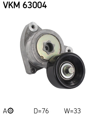 SKF VKM 63004 feszítőgörgő, hosszbordás szíj HONDA