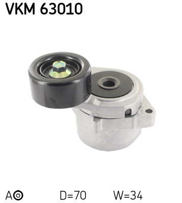 SKF VKM 63010 feszítőgörgő, hosszbordás szíj HONDA