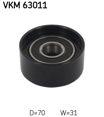 SKF VKM 63011 Szíjtárcsa/vezetőgörgő, hosszbordás szíj HONDA