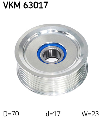 SKF VKM 63017 Szíjtárcsa/vezetőgörgő, hosszbordás szíj HONDA