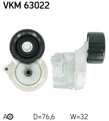 SKF VKM 63022 feszítőgörgő, hosszbordás szíj HONDA