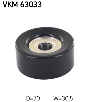 SKF VKM 63033 Szíjtárcsa/vezetőgörgő, hosszbordás szíj HONDA