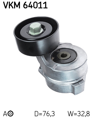 SKF VKM 64011 feszítőgörgő, hosszbordás szíj DODGE HYUNDAI KIA