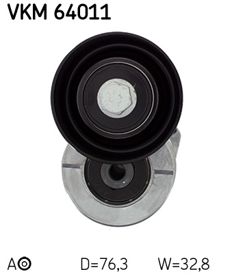 SKF VKM 64011 feszítőgörgő, hosszbordás szíj DODGE HYUNDAI KIA