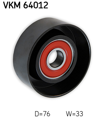 SKF VKM 64012 Szíjtárcsa/vezetőgörgő, hosszbordás szíj DODGE HYUNDAI KIA