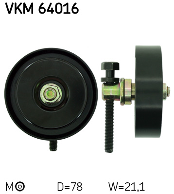 SKF VKM 64016 Szíjtárcsa/vezetőgörgő, hosszbordás szíj KIA
