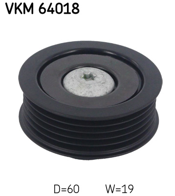 SKF VKM 64018 Szíjtárcsa/vezetőgörgő, hosszbordás szíj HYUNDAI KIA